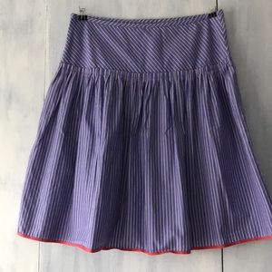 J. Crew pleated, cotton skirt size 4 like new!
